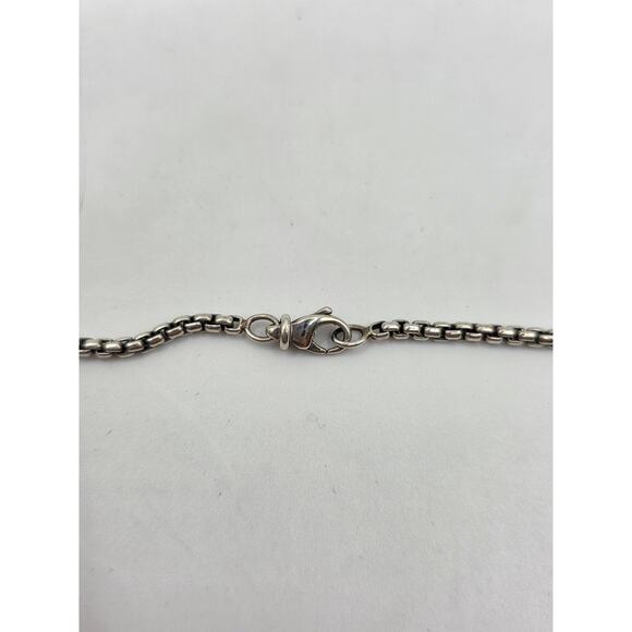 David Yurman Sterling Silver Pearl Cookie Pendant Necklace - Picture 9 of 12